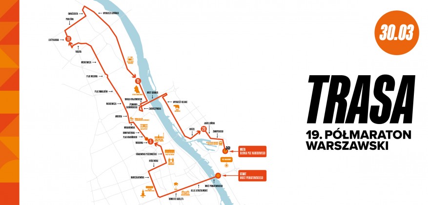 Trasa 19. Półmaraton Warszawski