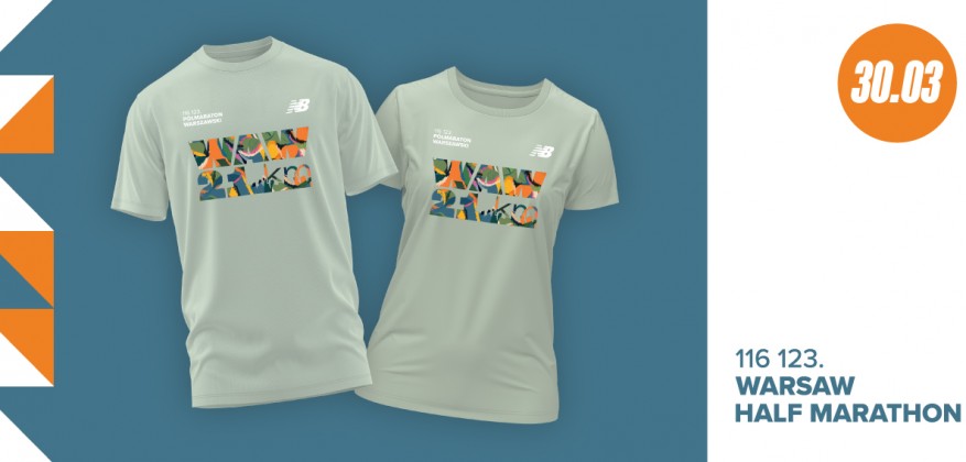 116 123 Warsaw Half Marathon official T-shirt
